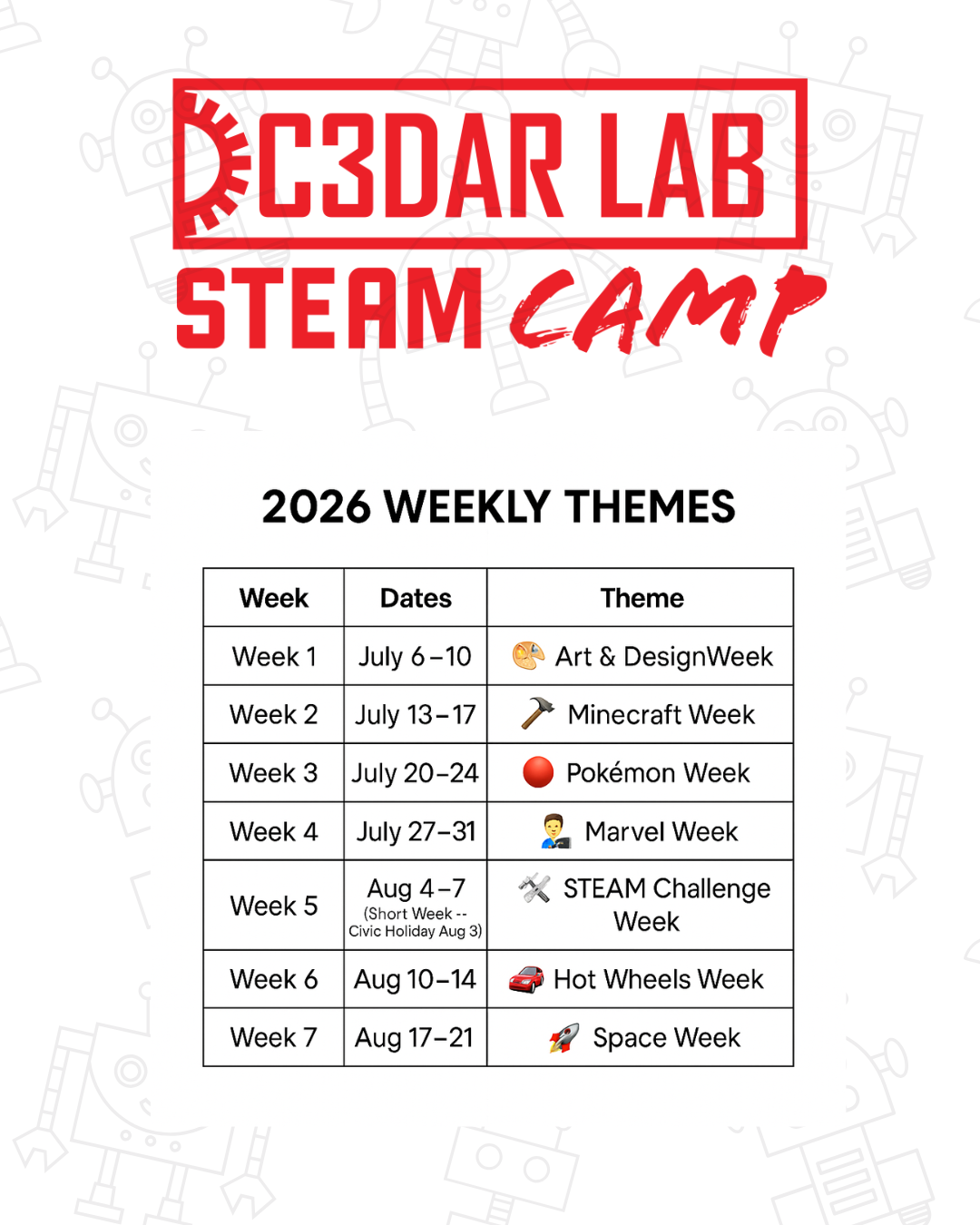 Summer Camp 2026 - STEAM Camp Brantford