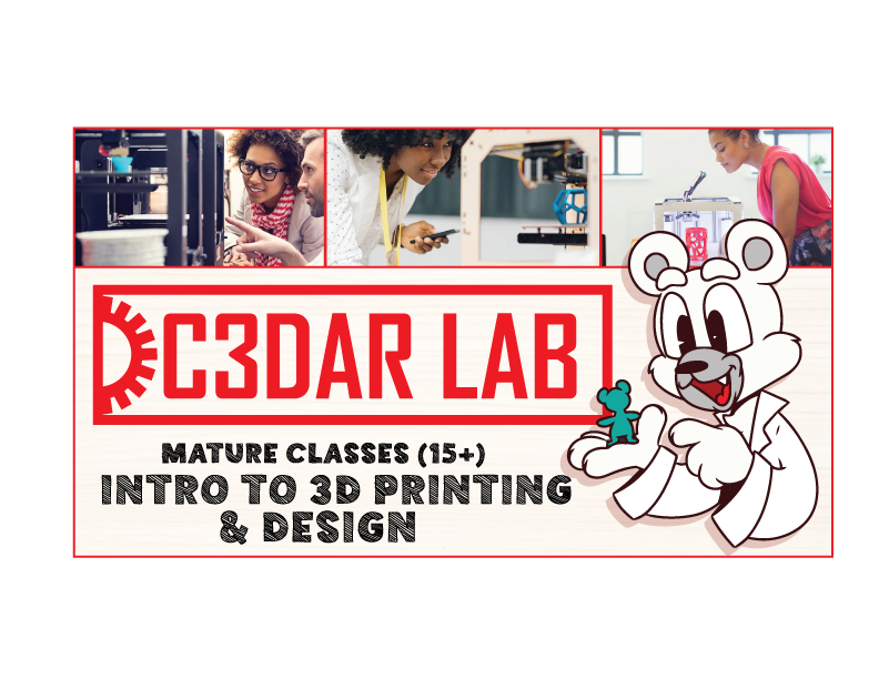 Mature Student (age 15+) - Intro to 3D Printing & Design