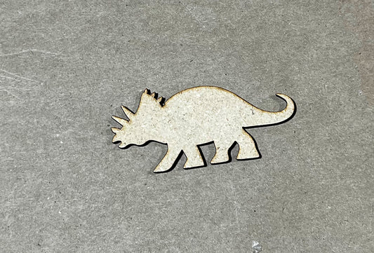 Triceratops Dinosaur Cut Shape - Ideal for DIY Projects and Custom Painting