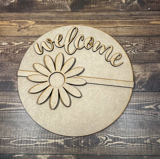 Welcome Spring sign DIY - Ideal for DIY Projects and Custom Painting