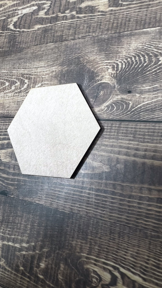 Hexagon Cut Shape - Ideal for DIY Projects and Custom Painting