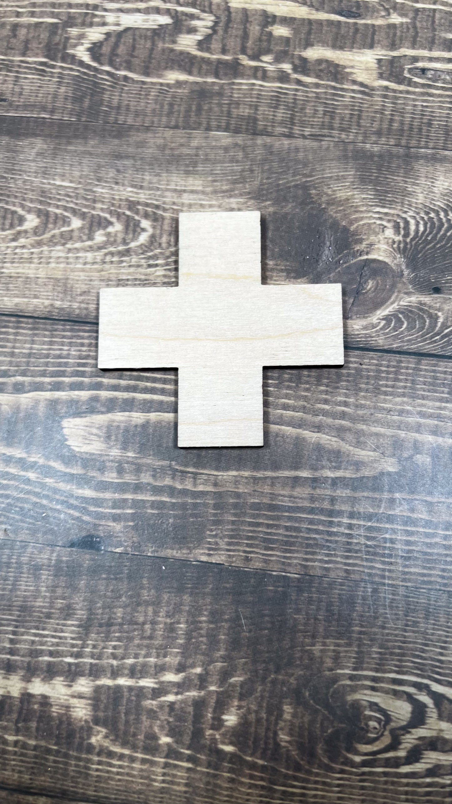 Cross or First Aid Cut Shape - Ideal for DIY Projects and Custom Painting