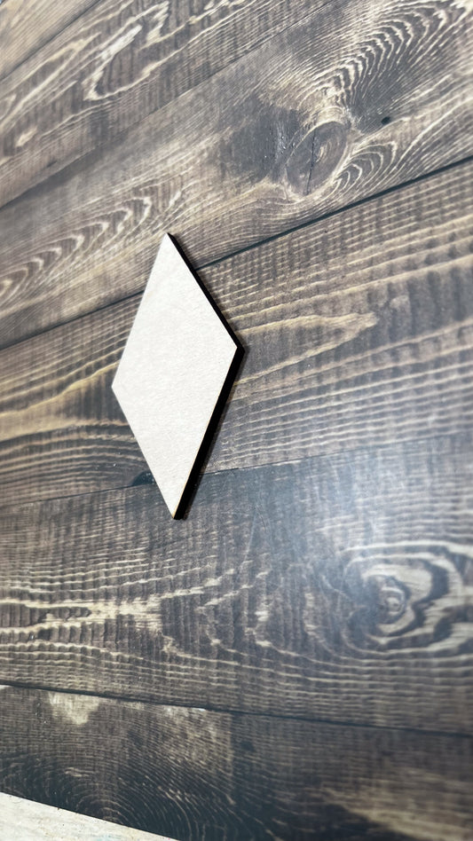 Diamond Cut Shape - Ideal for DIY Projects and Custom Painting