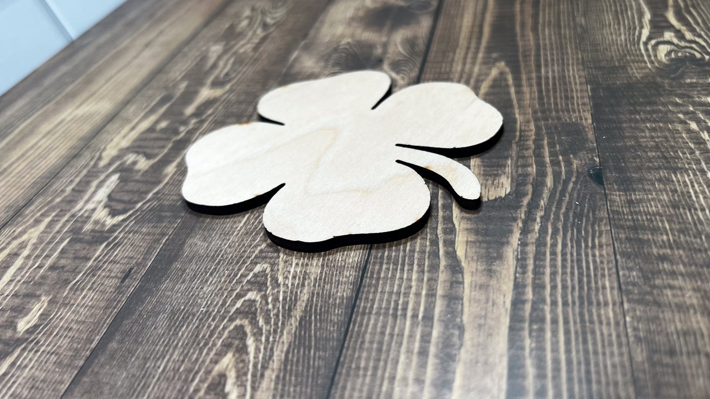 4 Leaf Clover Cut Shape - Ideal for DIY Projects and Custom Painting