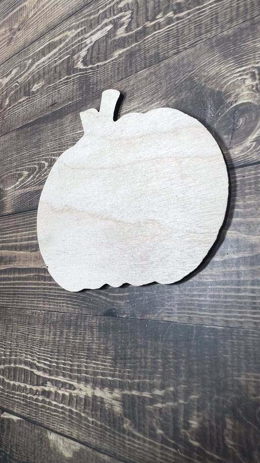 Pumpkin Cut Shape - Ideal for DIY Projects and Custom Painting