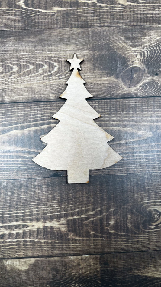 Christmas Tree Cut Shape - Ideal for DIY Projects and Custom Painting