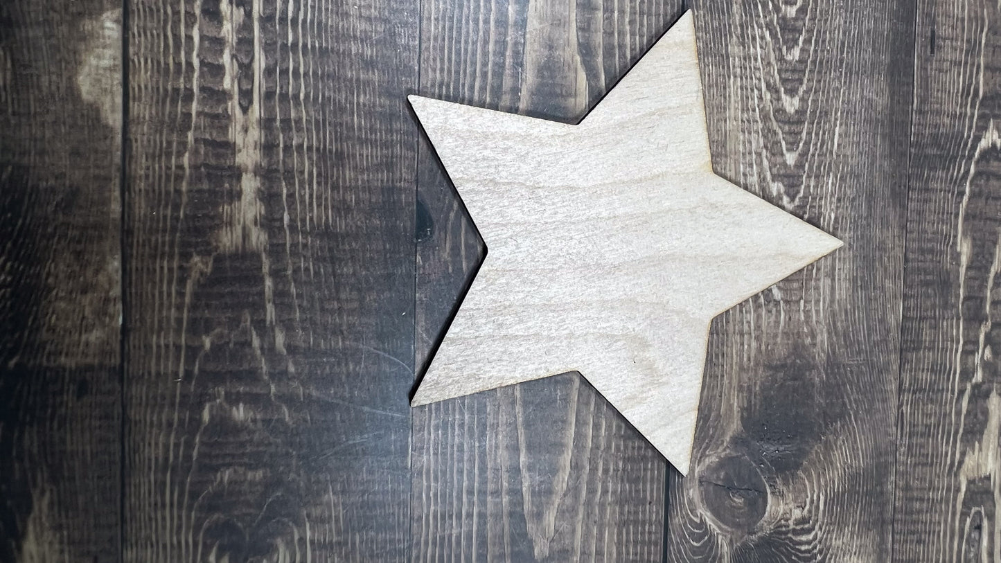 Star Cut Shape - Ideal for DIY Projects and Custom Painting