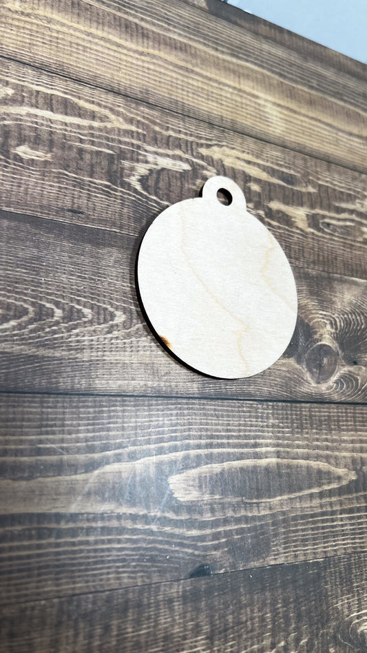 Blank Ornament Cut Shape - Ideal for DIY Projects and Custom Painting
