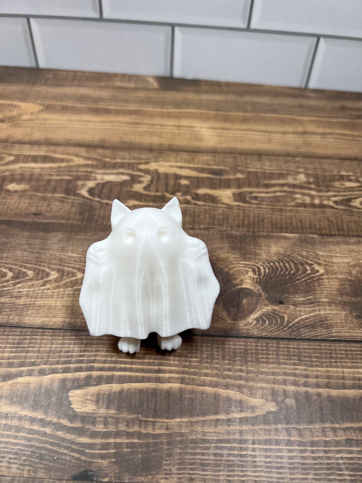 3D Printed Articulated Ghost Cat Decoration