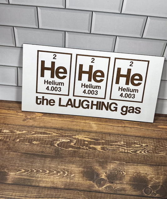 Chemistry Laughing Gas sign, Scrabble Tile, Wall Art