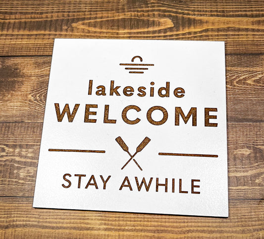 Lakedside Sign