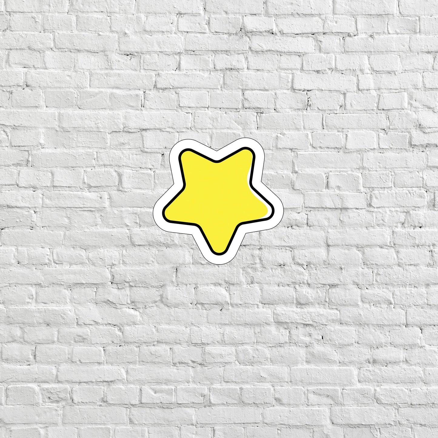 Yellow Star Sticker, Express Yourself with our Unique Vinyl Stickers for Laptops, Tablets, and More!