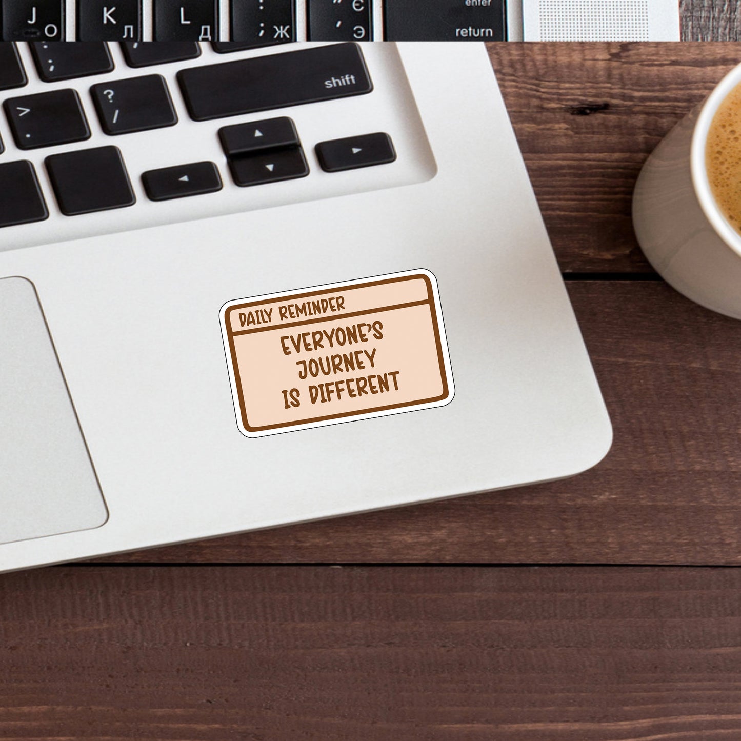 Everyone's Journey is Different Sticker, Express Yourself with our Unique Vinyl Stickers for Laptops, Tablets, and More!