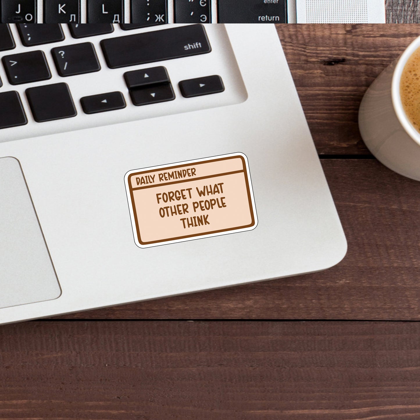 Forgot What Others Think Sticker, Express Yourself with our Unique Vinyl Stickers for Laptops, Tablets, and More!