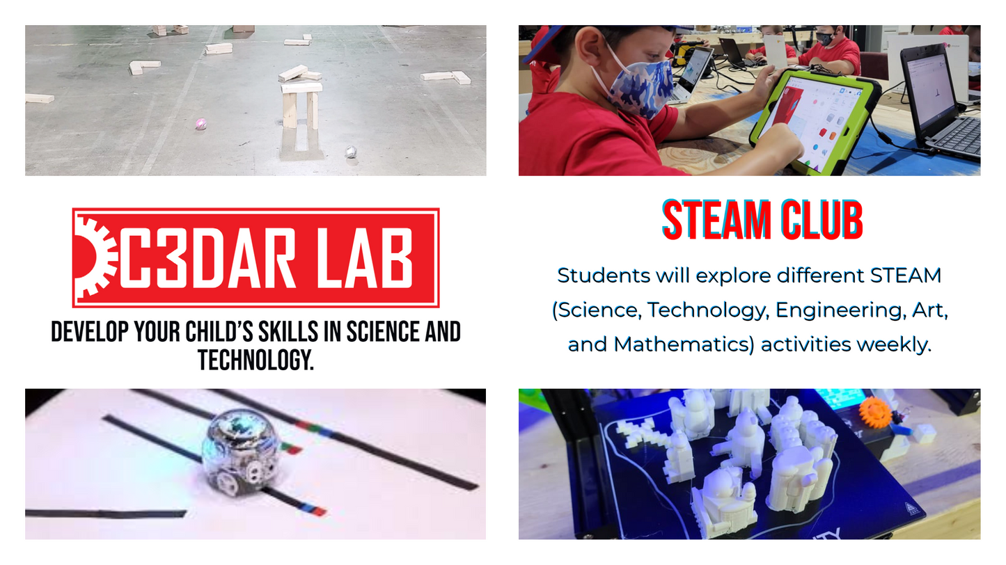 STEAM CLUB - Ages 7-13 Years old