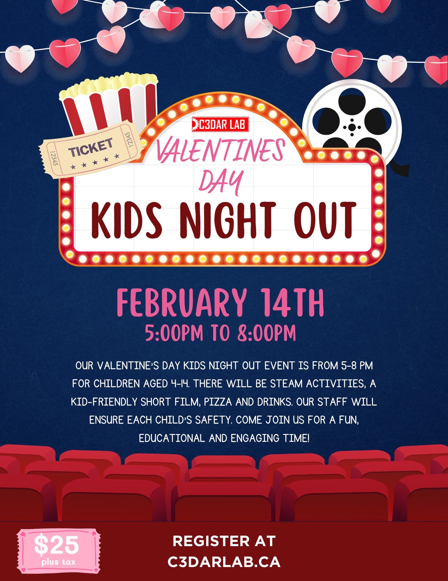 Valentines Day Kids Night Out - February 14th, 2024