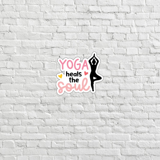 Yoga Sticker, Express Yourself with our Unique Vinyl Stickers for Laptops, Tablets, and More!