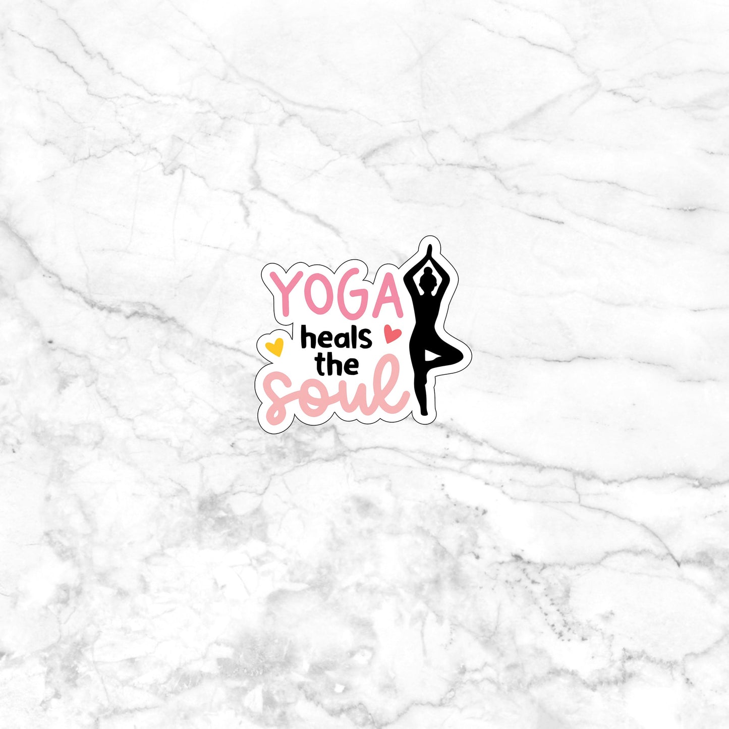 Yoga Sticker, Express Yourself with our Unique Vinyl Stickers for Laptops, Tablets, and More!