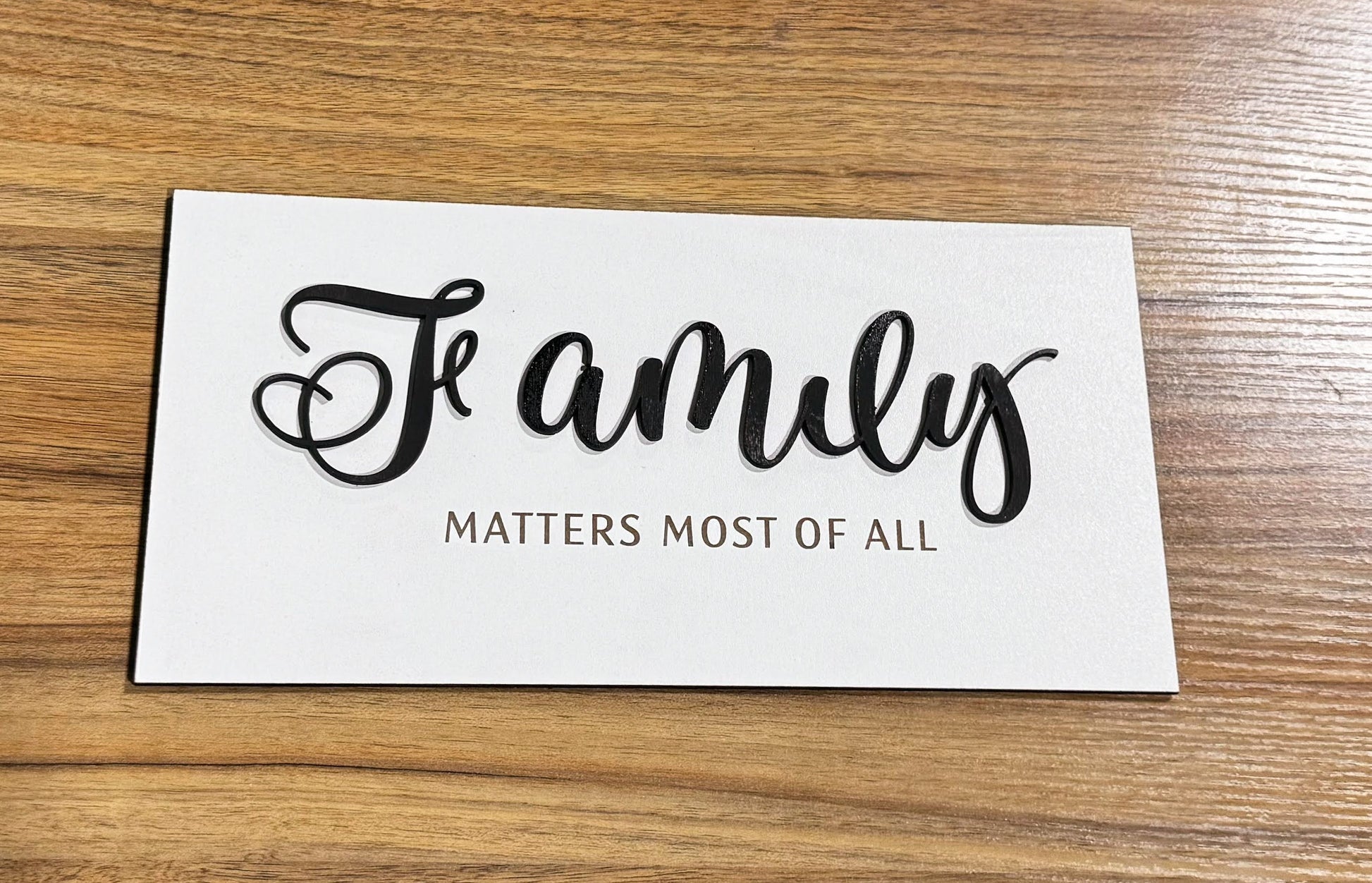 a piece of paper with the word family written on it
