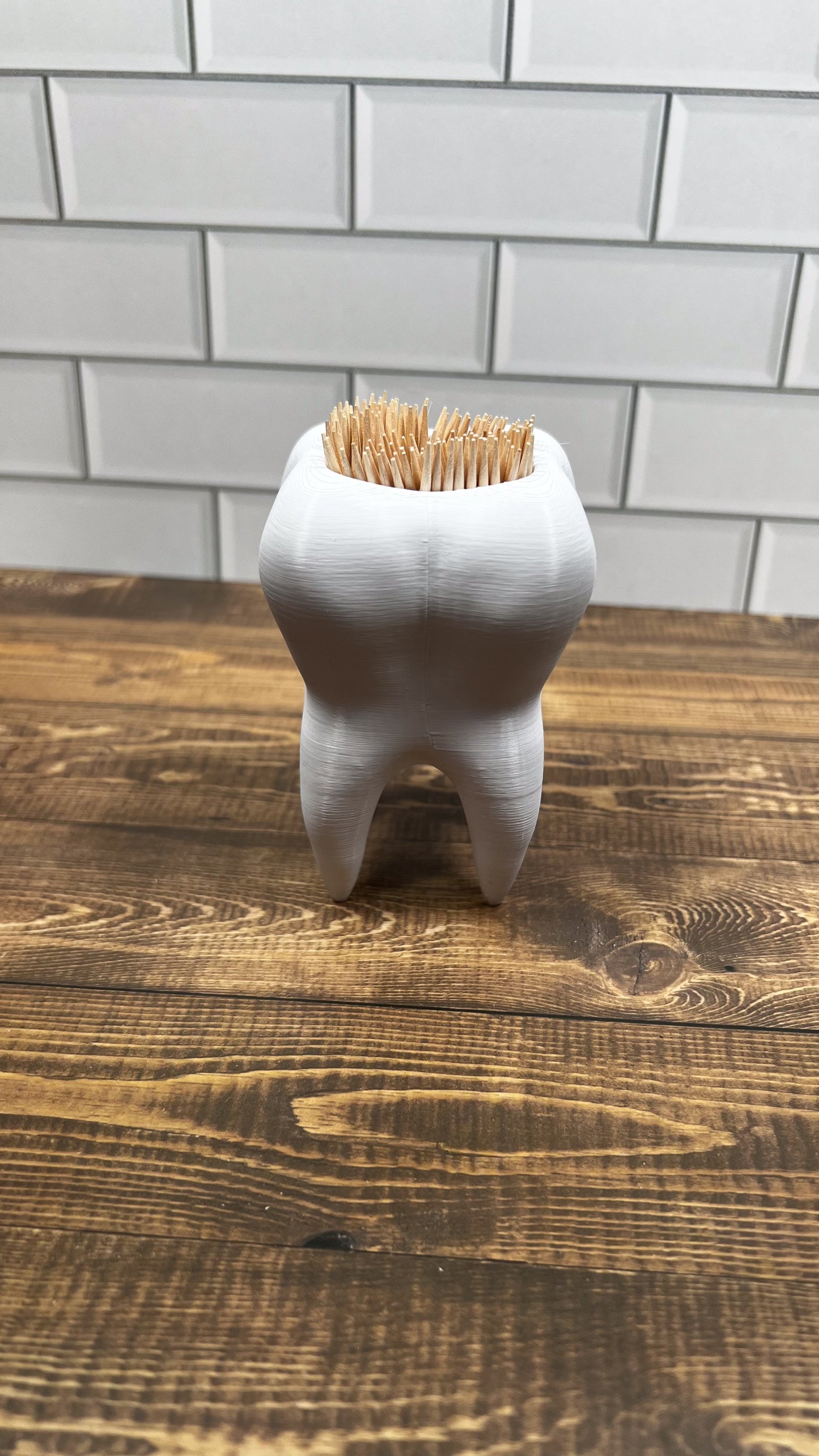 Toothpick Holder, 3D Printed, Desk Item, Custom Product, Decor, Adult Gift