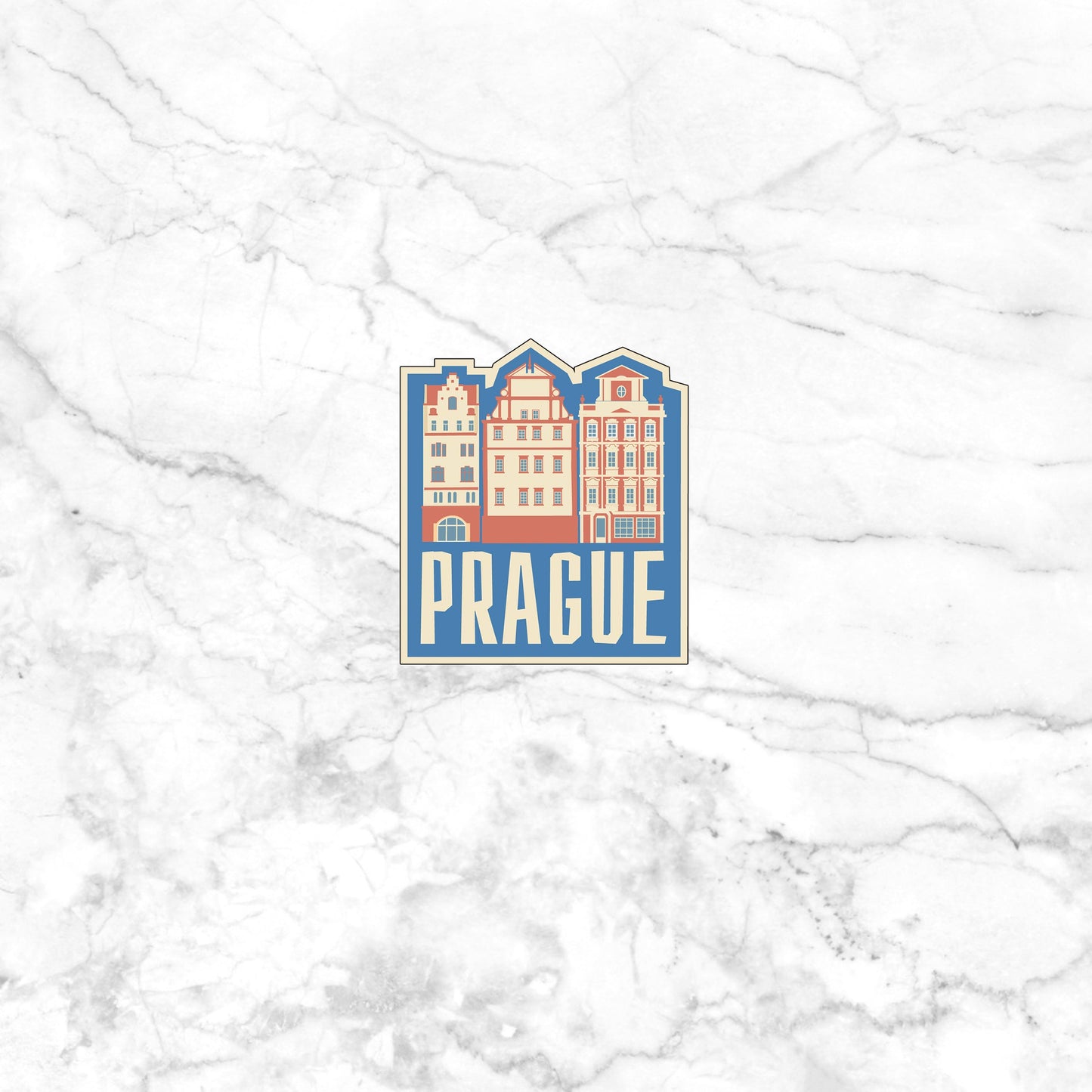 Prague Travel Stickers