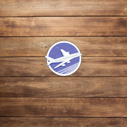 Airplane Sticker,  Vinyl sticker, laptop sticker, Tablet sticker