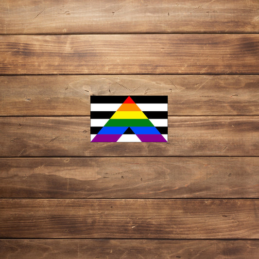 Striaght ally pride flag Sticker