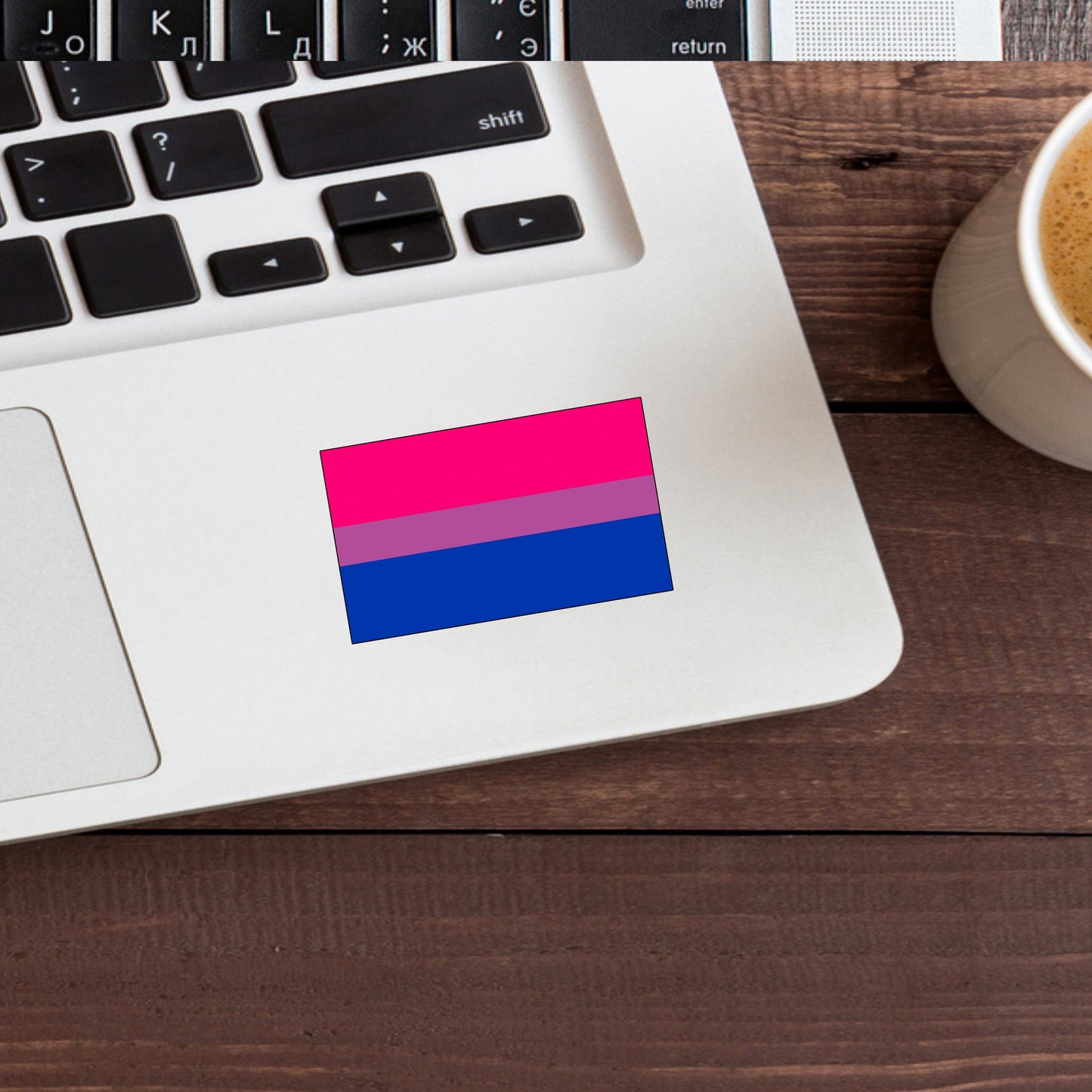 Bisexual Pride Flag Sticker