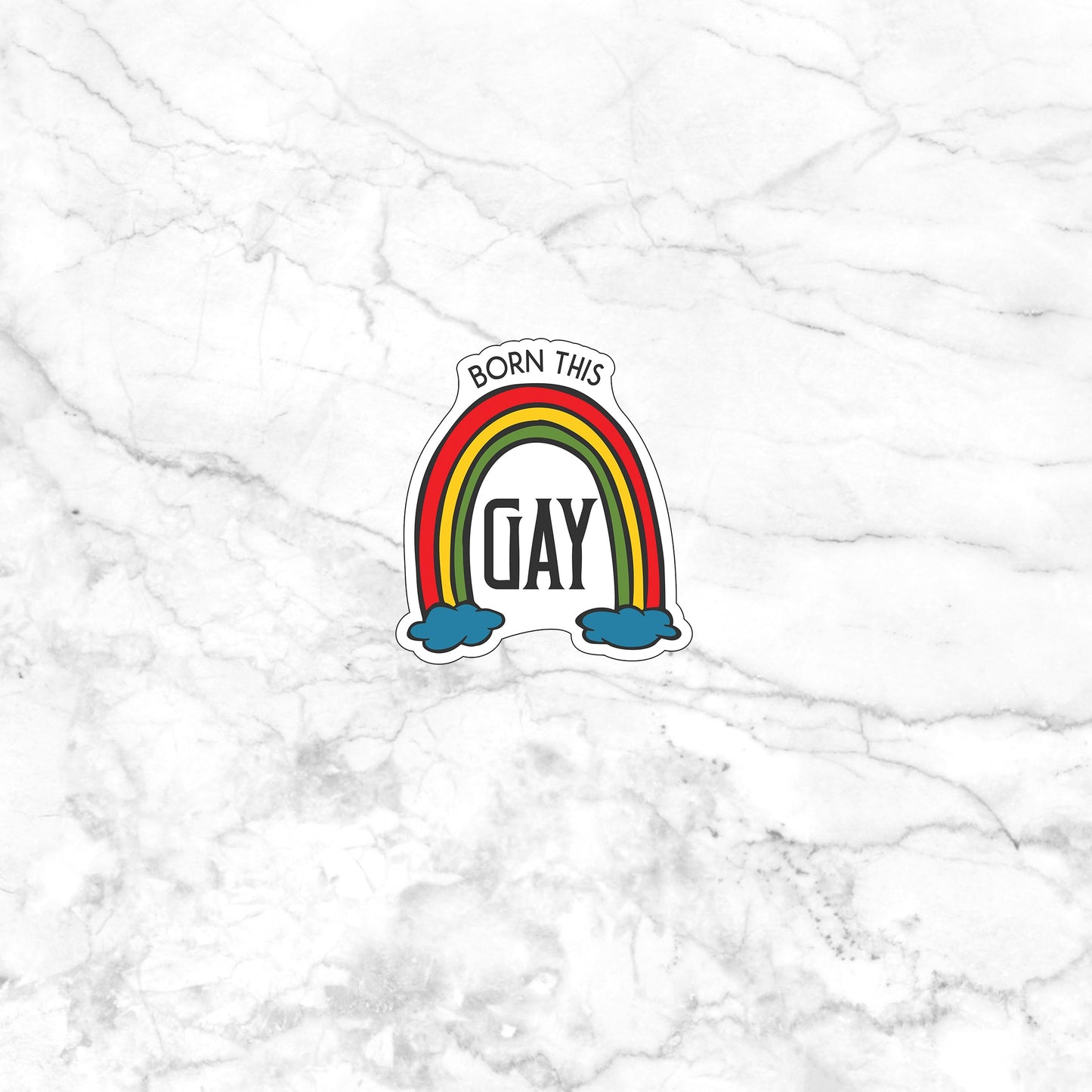 Born This Gay  Sticker,  Vinyl sticker, laptop sticker, Tablet sticker