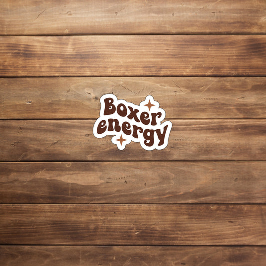 Boxer energy  Sticker,  Vinyl sticker, laptop sticker, Tablet sticker