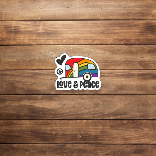 Rainbow Camper Sticker