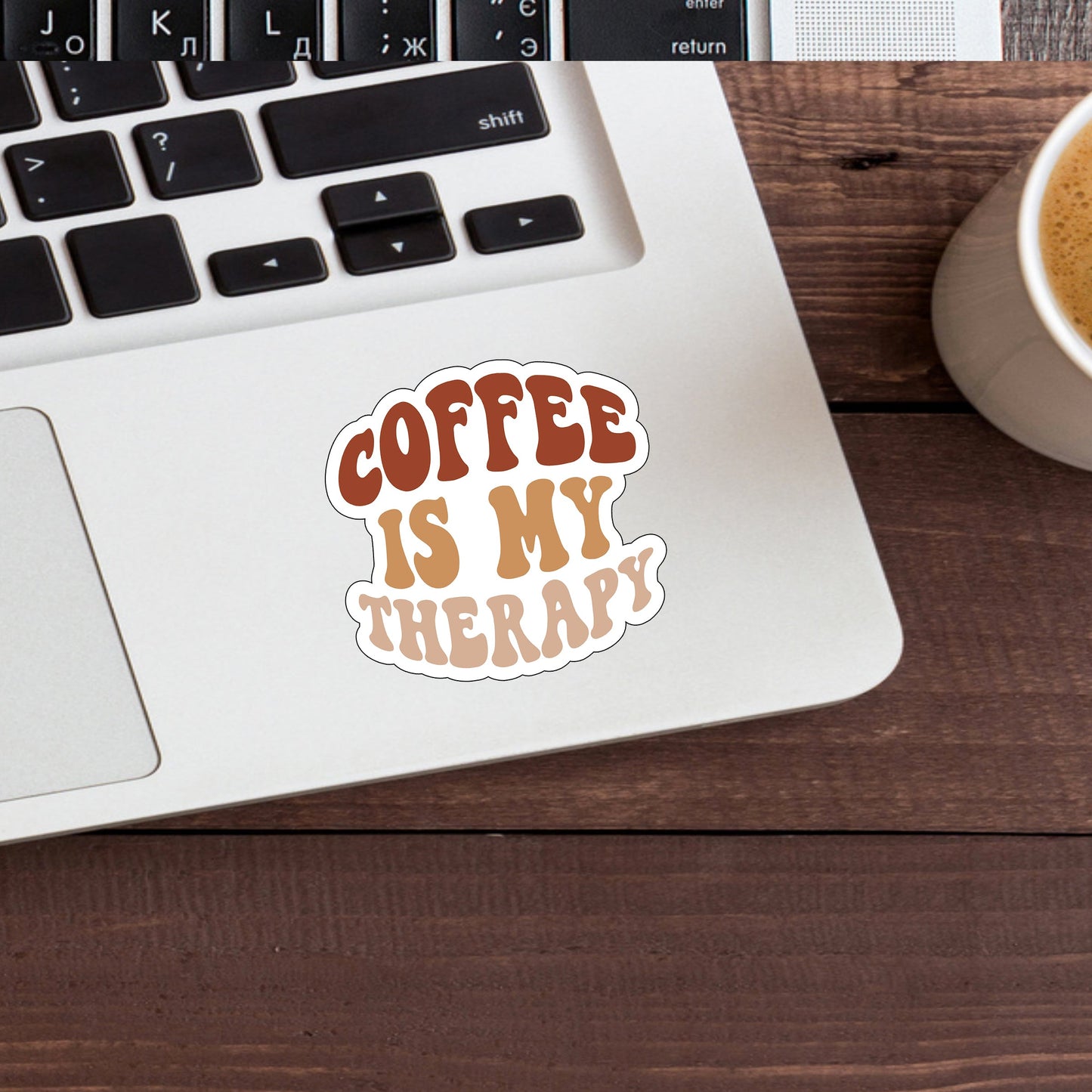 Coffee is my therapy Sticker
