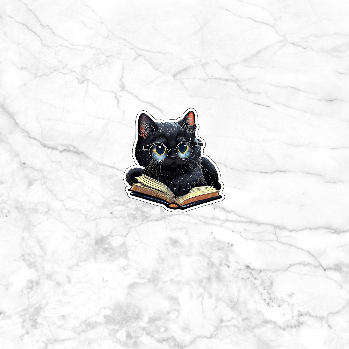 Cute Black Cat Sticker