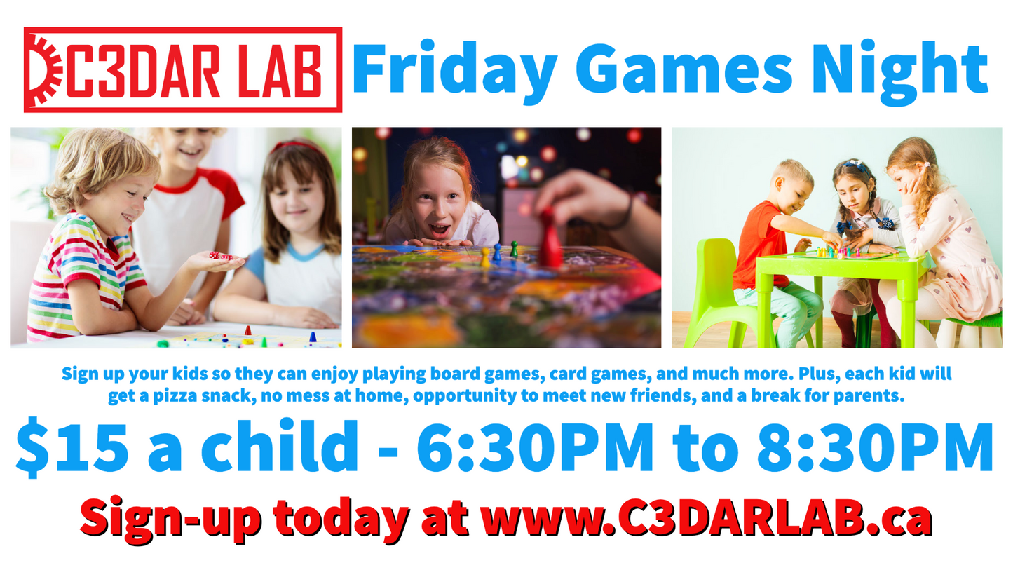 Friday Games Night - 6-13 years old