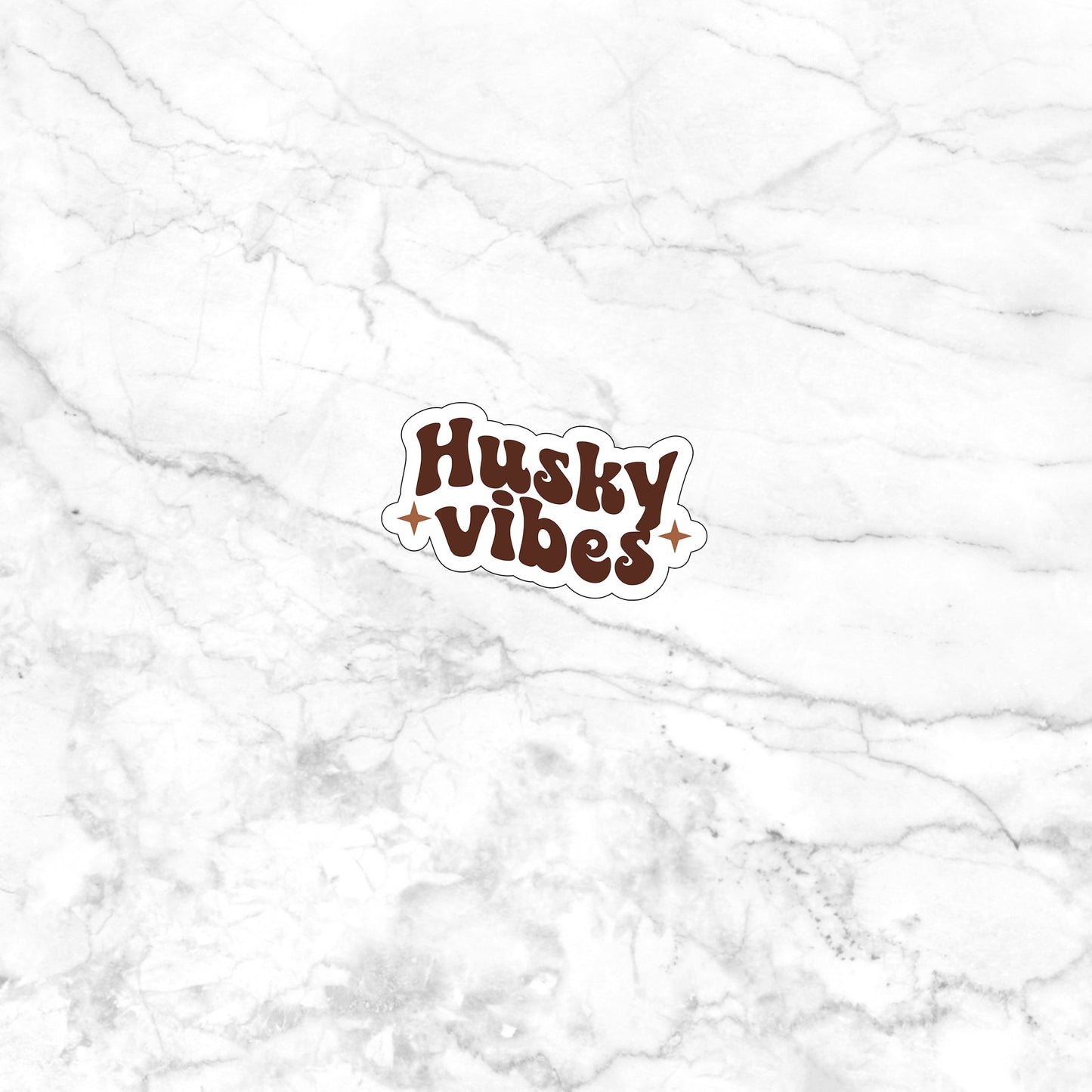 Husky vibes  Sticker,  Vinyl sticker, laptop sticker, Tablet sticker