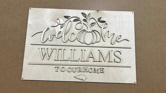 Welcome to our Home Sign Fall DIY KIT