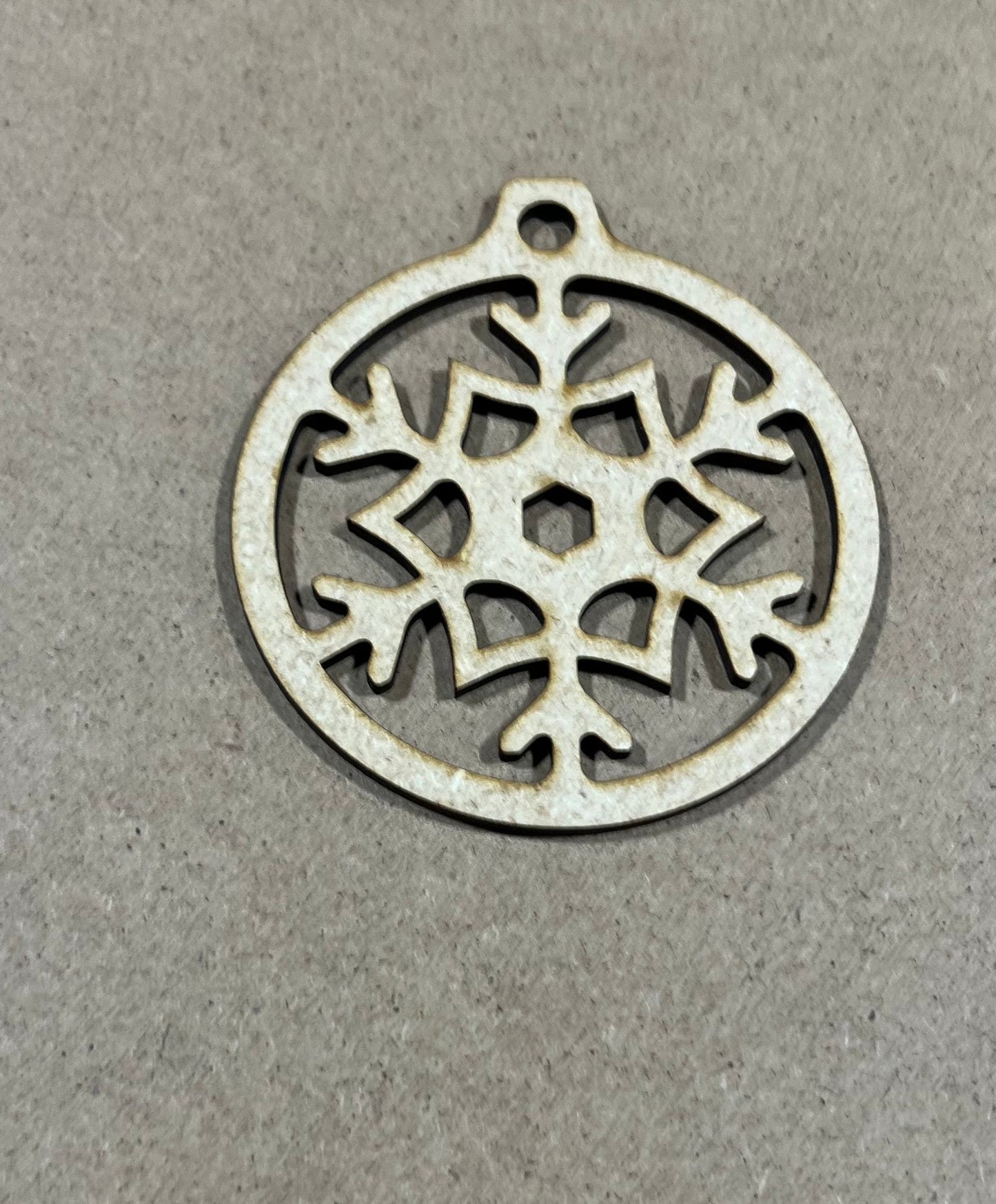 Snowflake Ornament  |  Laser Engraved Ornament | Christmas Ornament