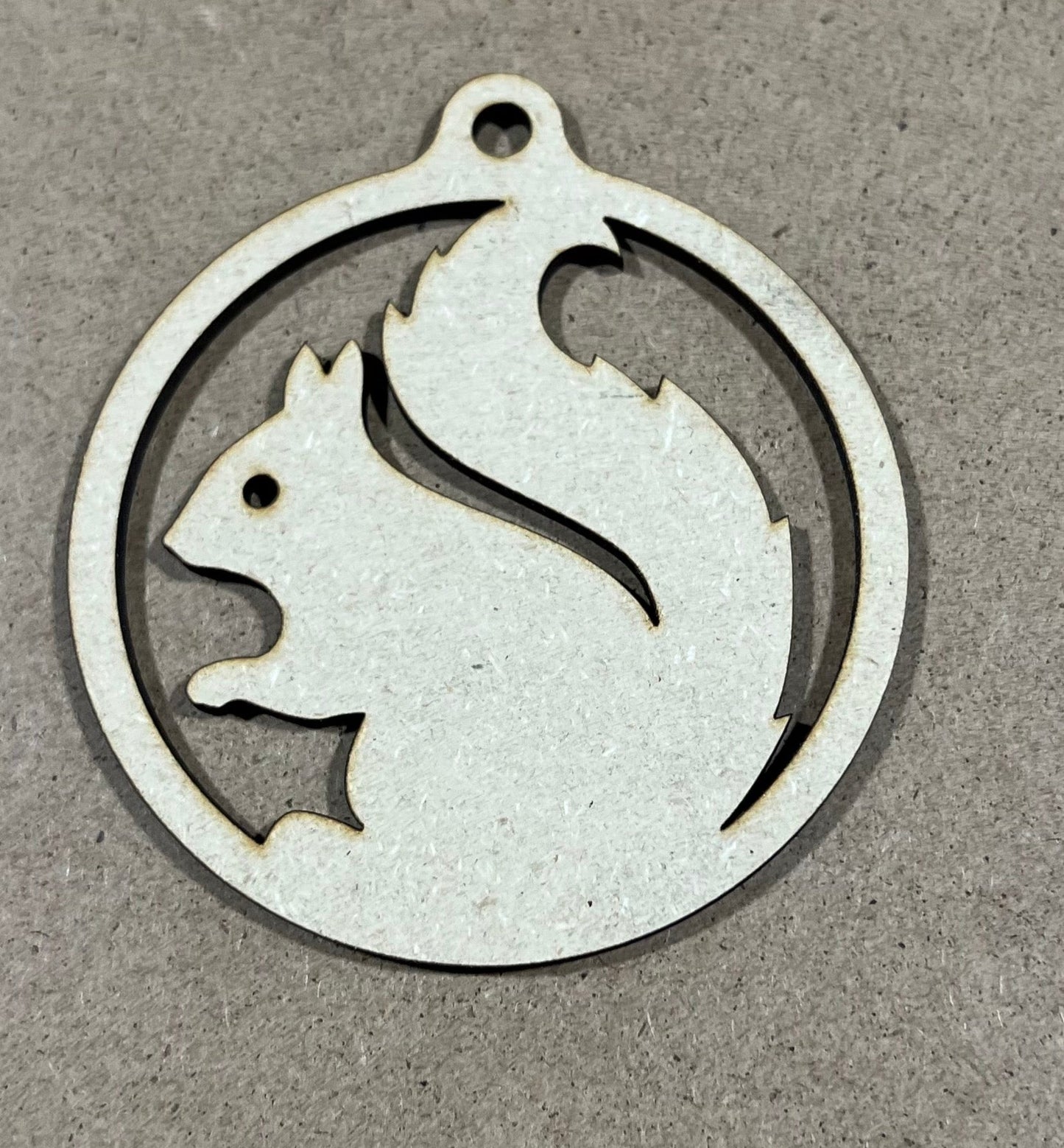 Squirrel Ornament | Laser Engraved Ornament | Christmas Ornament