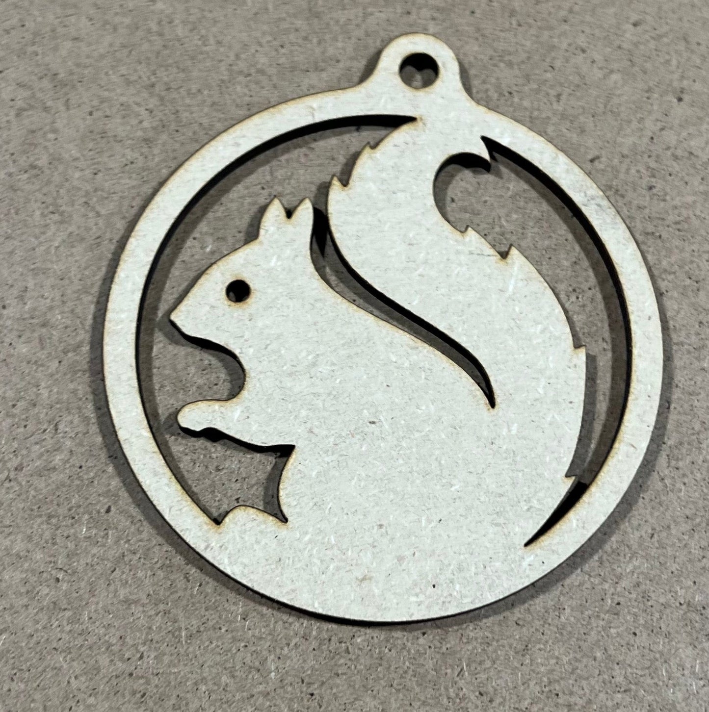 Squirrel Ornament | Laser Engraved Ornament | Christmas Ornament