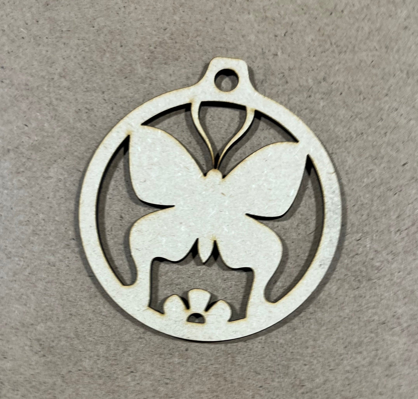 Butterfly Ornament , Laser Engraved Ornament , Christmas Ornament
