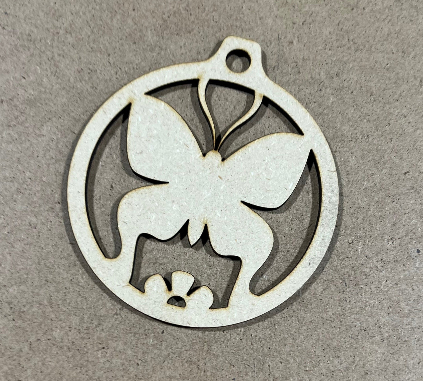 Butterfly Ornament , Laser Engraved Ornament , Christmas Ornament
