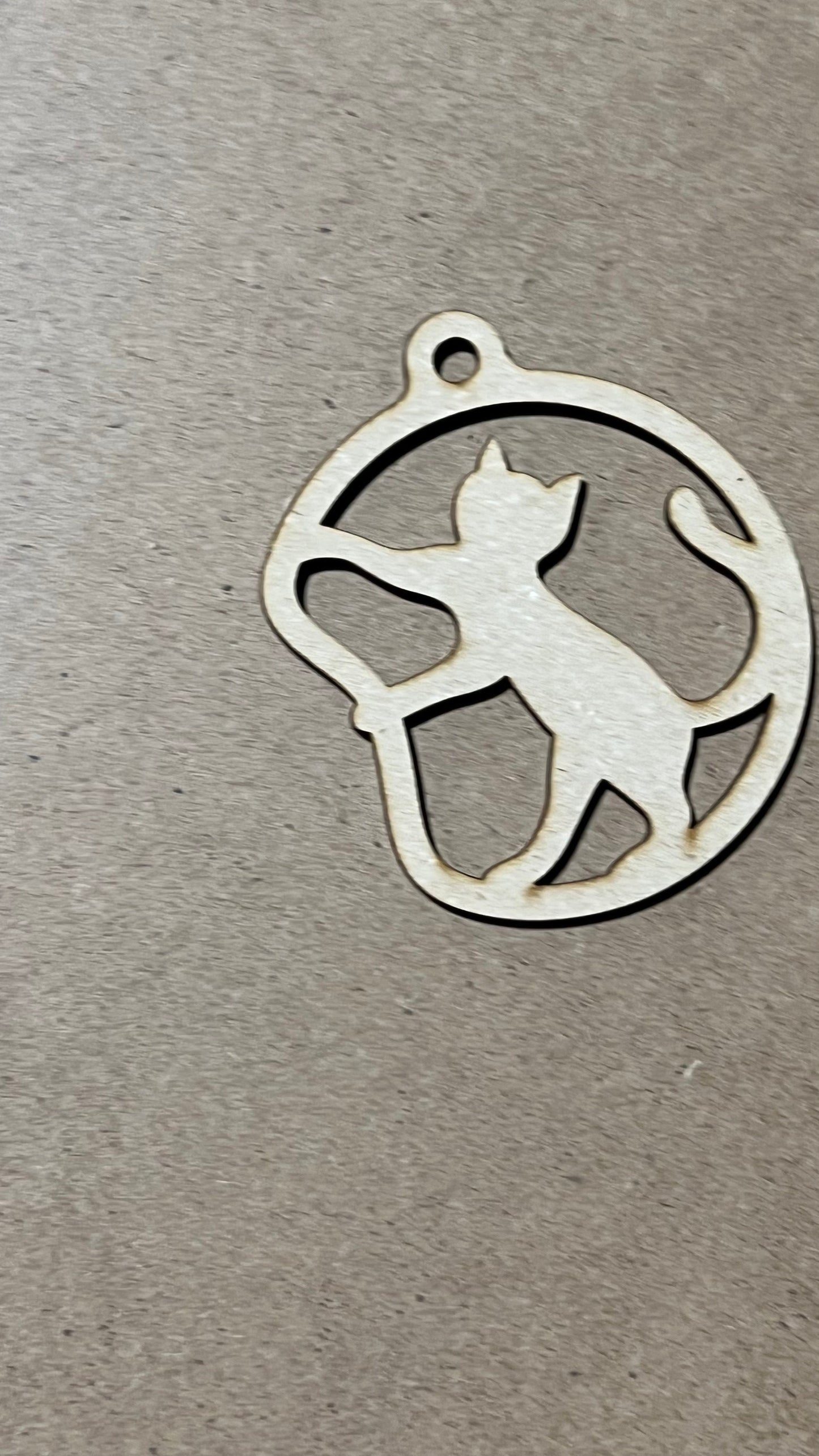 Cat Ornament | Laser Engraved Ornament | Christmas Ornament