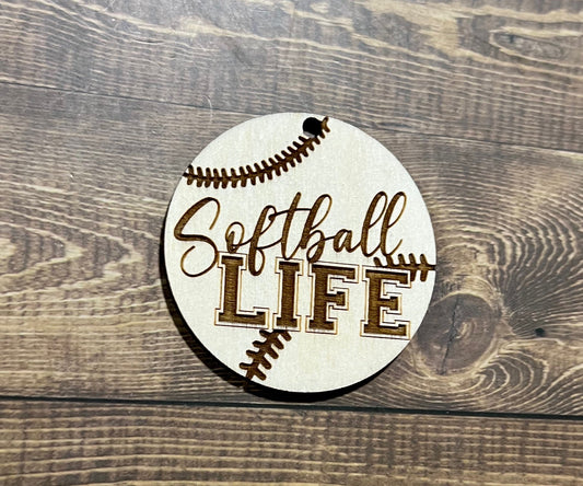 Softball Life,  Baseball Keychains