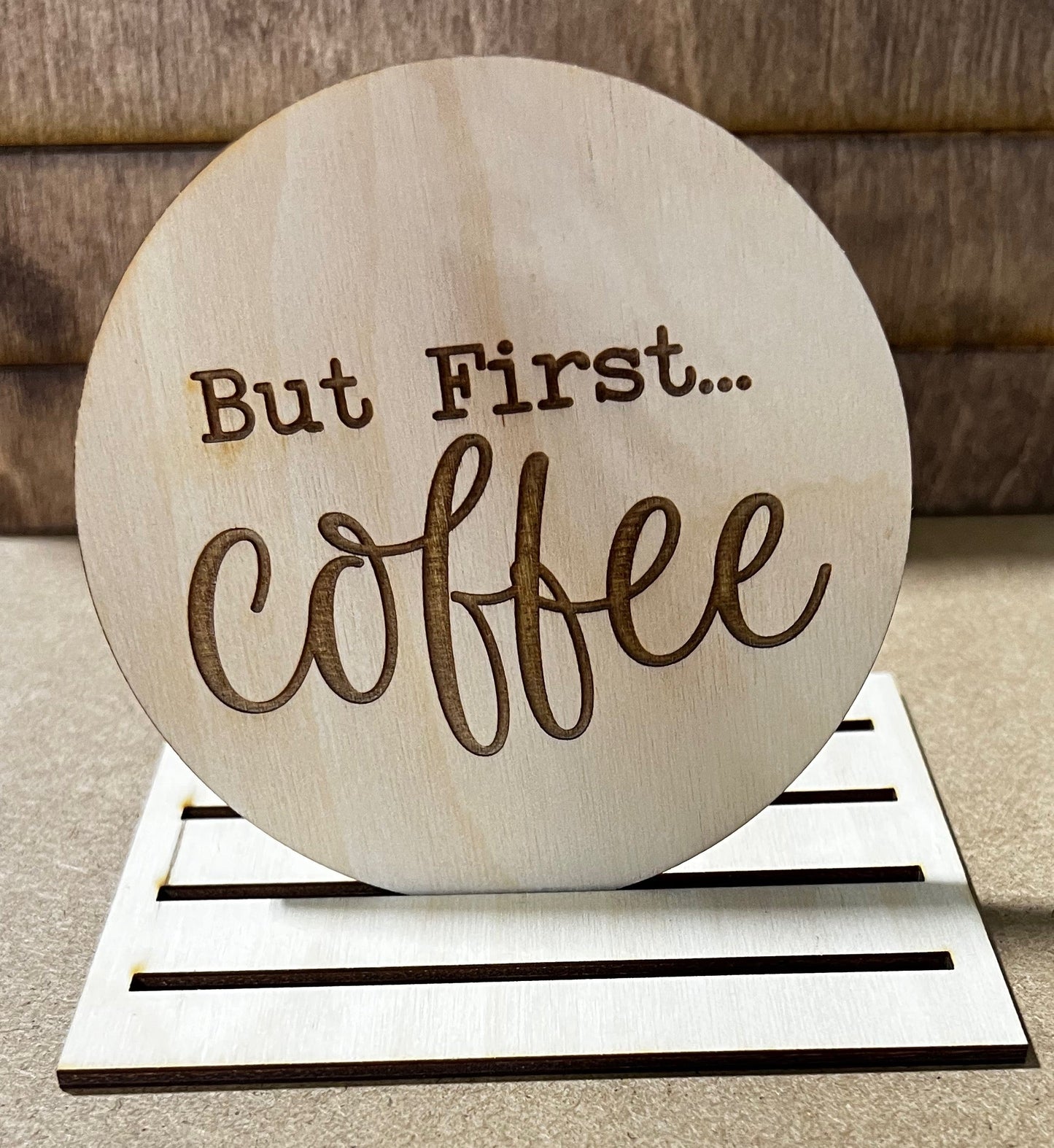 Coffee Coaster, Engraved Wood Coaster Set, Home Decor, Baltic Birch, Coasters,