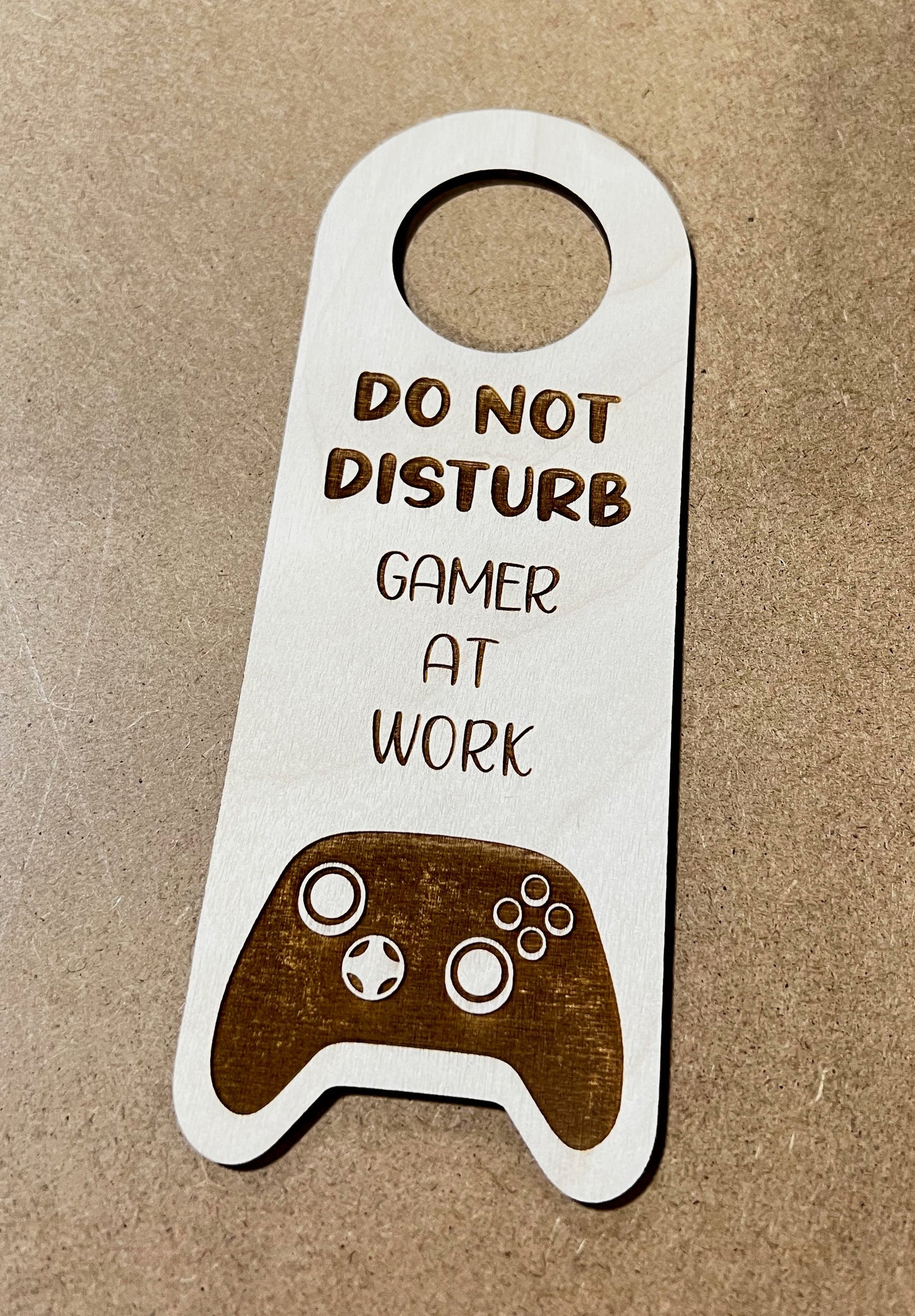 Do Not Disturb - Gamer At Work Wooden Door Sign, Door Hanger, Bedroom Door Sign, Mom is working sign