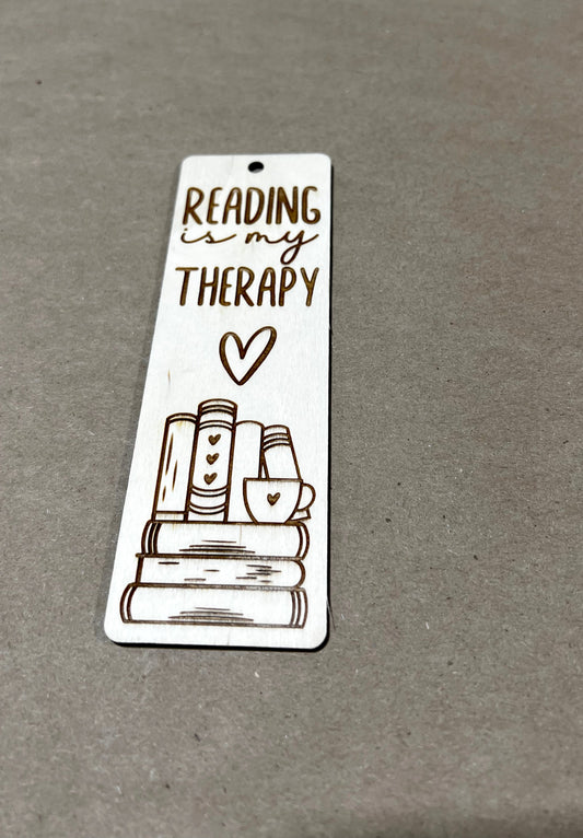Reading is my Therapy Bookmark, Book Mark, Book Lover gift