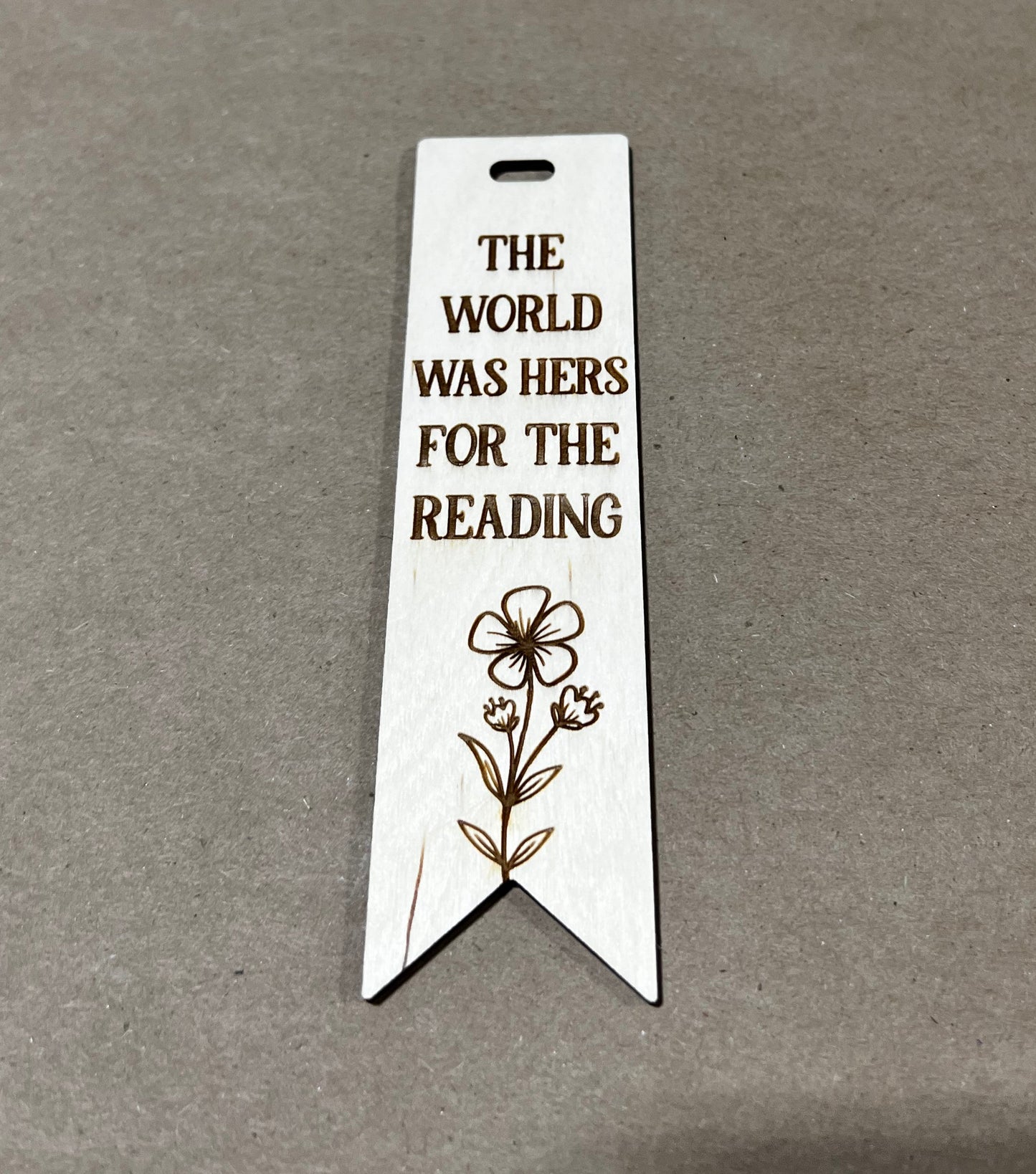 The World Was hers for the Reading Bookmark, Book Mark, Book Lover gift