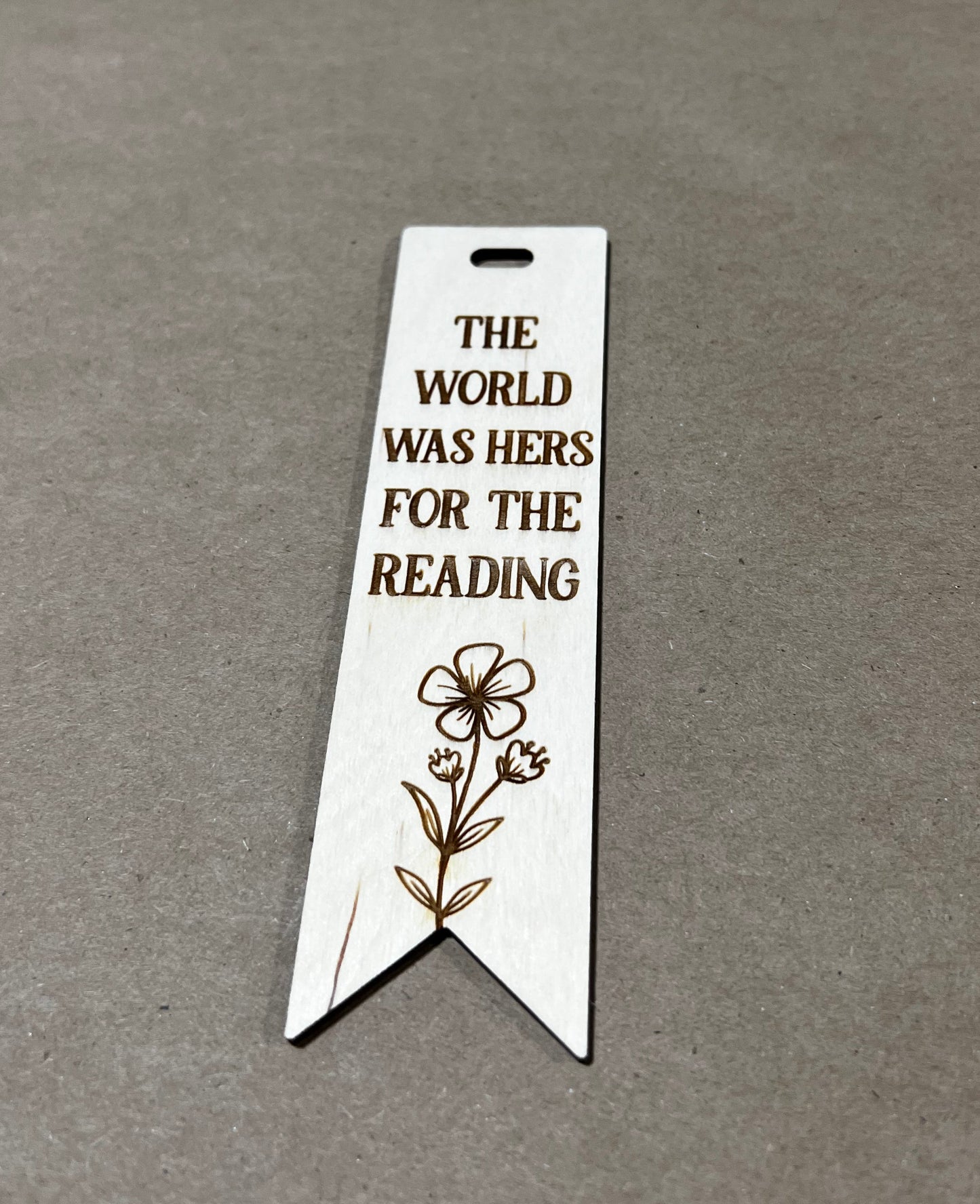 The World Was hers for the Reading Bookmark, Book Mark, Book Lover gift