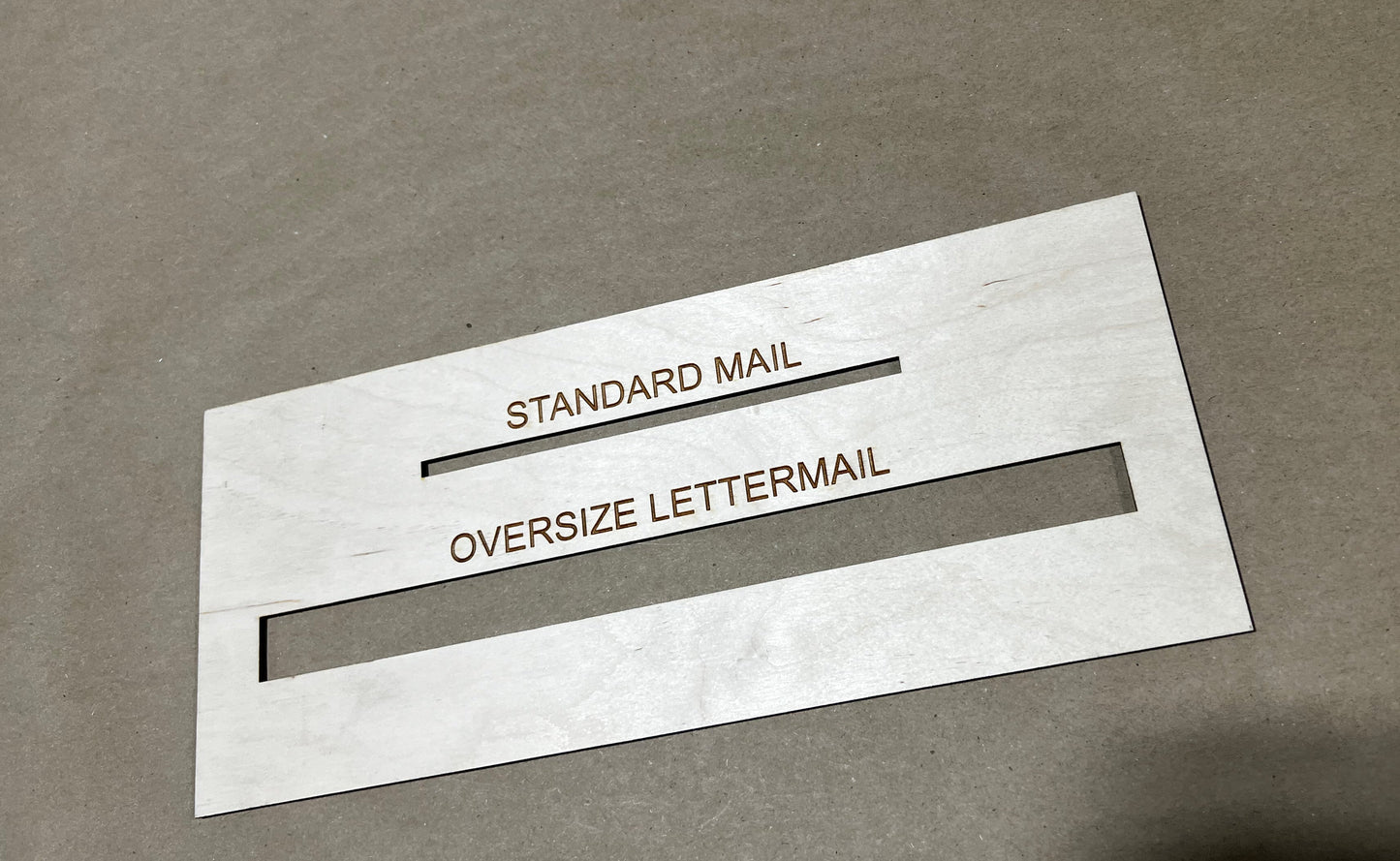 Canadian Post Lettermail Size Slot checker, Slot of Doom, Canada Post Mail Size