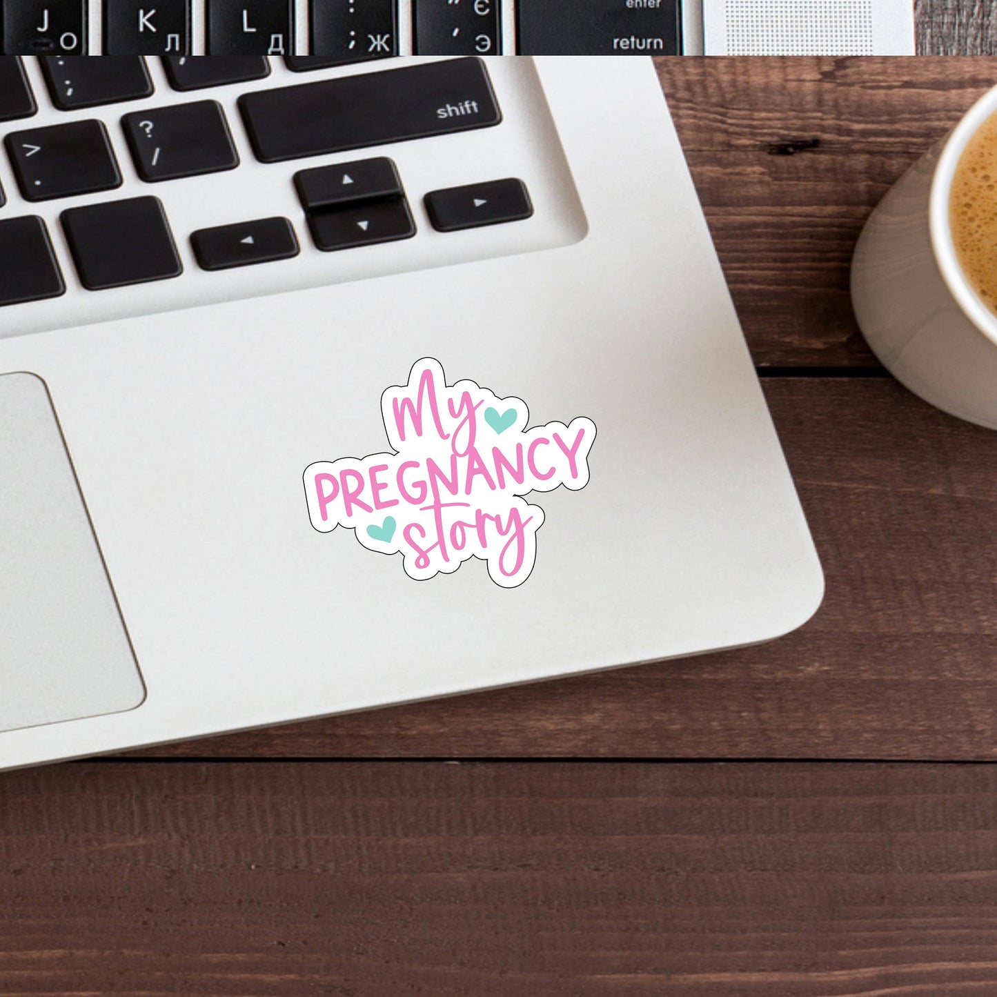 My pregnancy story  Sticker,  Vinyl sticker, laptop sticker, Tablet sticker